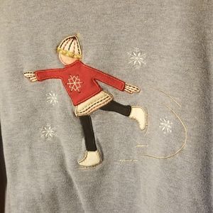 Ice skater sweatshirt